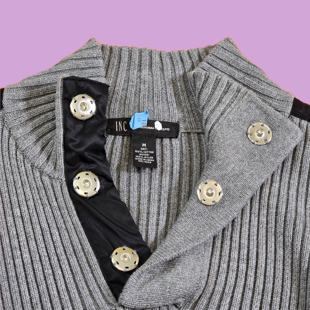 I.N.C. Turtleneck Sweater with Ribbed Knit - Picture 5 of 10